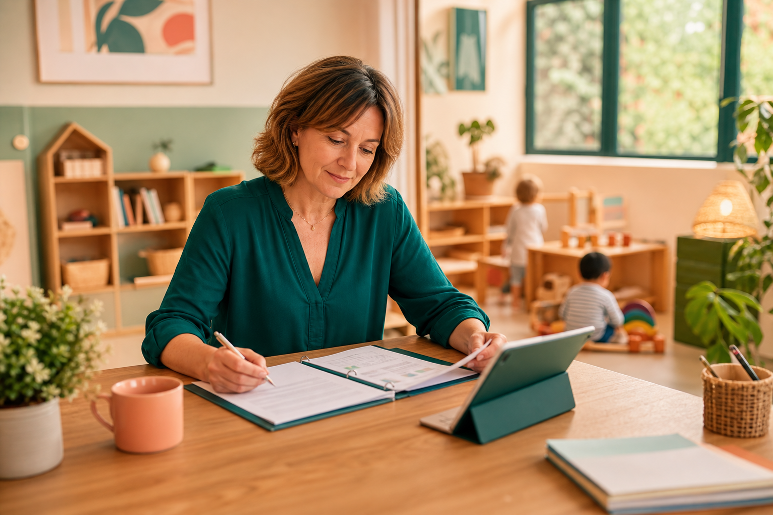 Professionnels de la petite enfance en échange